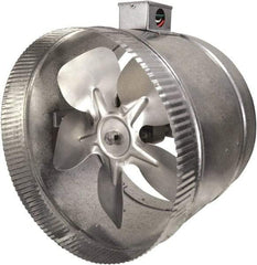 Suncourt - 10" Diam, 1.7 Amp, 120 Volt Duct Fan - 460 CFM, Double Speed - Benchmark Tooling