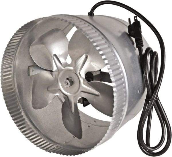 Suncourt - 10" Diam, 1.5 Amp, 120 Volt Duct Fan - 300 CFM, Single Speed - Benchmark Tooling