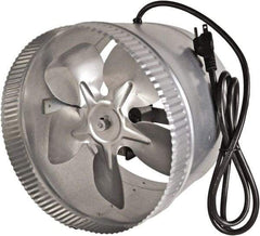 Suncourt - 10" Diam, 1.5 Amp, 120 Volt Duct Fan - 300 CFM, Single Speed - Benchmark Tooling