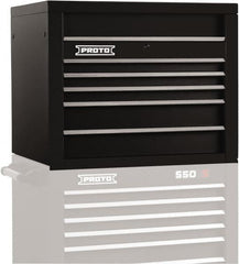 Proto - 5 Drawer Top Tool Chest - 34" Wide x 25-1/4" Deep x 27" High, Steel, Black - Benchmark Tooling