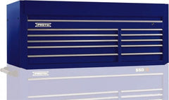 Proto - 10 Drawer Top Tool Chest - 66" Wide x 27" Deep x 27" High, Steel, Blue - Benchmark Tooling