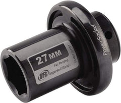 Ingersoll-Rand - 1/2" Drive 27mm Standard Impact Socket - 6 Points, 3-1/10" OAL - Benchmark Tooling