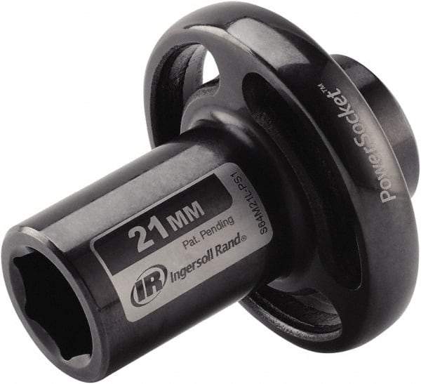 Ingersoll-Rand - 1/2" Drive 21mm Standard Impact Socket - 6 Points, 3-1/10" OAL - Benchmark Tooling