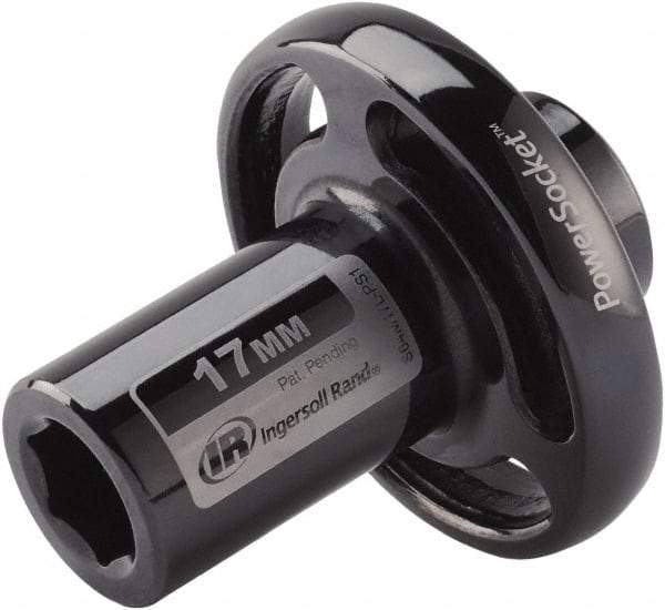 Ingersoll-Rand - 1/2" Drive 17mm Standard Impact Socket - 6 Points, 3-1/10" OAL - Benchmark Tooling