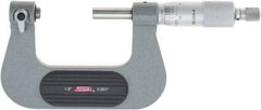 SPI - 1 to 2" Range, Mechanical Screw Thread Micrometer - Ratchet Stop Thimble, 0.001" Graduation, +/-0.0002" Accuracy - Benchmark Tooling