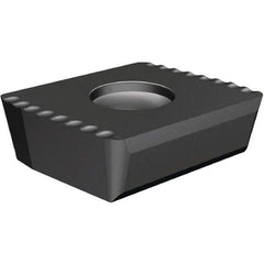 Kennametal - DFC9 DS Grade KCU25 Carbide Indexable Drill Insert - AlTiN Finish, Diamond, 0mm Inscribed Circle - Benchmark Tooling