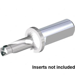 Kennametal - 64mm Max Drill Depth, 2xD, 32mm Diam, Indexable Insert Drill - 2 Inserts, 40mm Shank Diam, Straight Shank - Benchmark Tooling