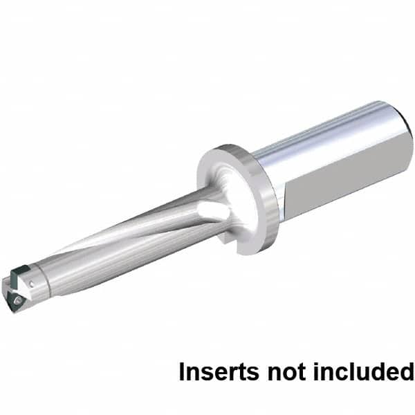 Kennametal - 88mm Max Drill Depth, 4xD, 22mm Diam, Indexable Insert Drill - 2 Inserts, 25mm Shank Diam, Straight Shank - Benchmark Tooling