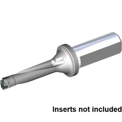 Kennametal - 50mm Max Drill Depth, 4xD, 12.5mm Diam, Indexable Insert Drill - 2 Inserts, 20mm Shank Diam, Straight Shank - Benchmark Tooling