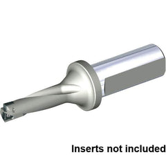 Kennametal - 42mm Max Drill Depth, 3xD, 14mm Diam, Indexable Insert Drill - 2 Inserts, 20mm Shank Diam, Straight Shank - Benchmark Tooling