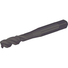Kennametal - M5x0.80 Metric 3 Flute Bottoming Spiral Flute Tap - Cobalt, Oxide Finish, 60.5mm OAL, Right Hand Flute, Right Hand Thread, D4 - Exact Industrial Supply