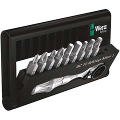 Wera - Screwdriver Bit Sets Type: Insert Bit Set Drive Size: 1/4 (Inch) - Benchmark Tooling