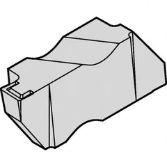 Kennametal - 4NG K Grade KCP25B, 4mm Cutting Width Carbide Grooving Insert - 1/4" Max Depth of Cut, Right Hand, 0.572mm Corner Radius, TiOCN Finish - Benchmark Tooling