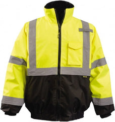 OccuNomix - Size M Hi-Viz Yellow & Black High Visibility Jacket/Coat - Benchmark Tooling