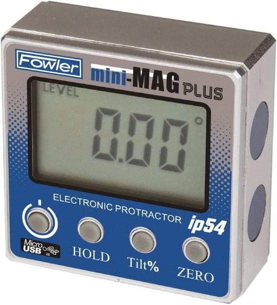 Fowler - Digital & Dial Protractors Style: Protractor Measuring Range (Degrees): 360.00 - Benchmark Tooling