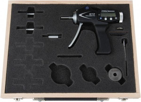 Fowler - 6 to 10mm, 58mm Deep, Pistol Grip Electronic Bore Gage - Up to 0.004mm Accuracy, 0.001mm Resolution, Data Output - Benchmark Tooling