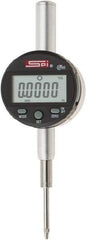 SPI - 0 to 1" Range, 0.0005" Graduation, Electronic Drop Indicator - Flat & Lug Back, Accurate to 0.0012", Inch & Metric System, Digital Display - Benchmark Tooling