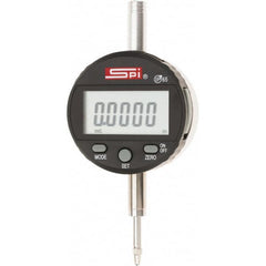 SPI - 0 to 1/2" Range, 0.0005" Graduation, Electronic Drop Indicator - Flat & Lug Back, Accurate to 0.0008", Inch & Metric System, Digital Display - Benchmark Tooling