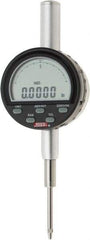 SPI - 0 to 1" Range, 0.0001" Graduation, Electronic Drop Indicator - Flat & Lug Back, Accurate to 0.0006", Inch & Metric System, Digital Display - Benchmark Tooling