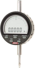 SPI - 0 to 1/2" Range, 0.0001" Graduation, Electronic Drop Indicator - Flat & Lug Back, Accurate to 0.0003", Inch & Metric System, Digital Display - Benchmark Tooling