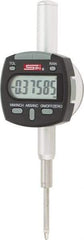 SPI - 0 to 1" Range, 0.00005" Graduation, Electronic Drop Indicator - Flat & Lug Back, Accurate to 0.0002", Inch & Metric System, Digital Display - Benchmark Tooling
