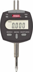 SPI - 0 to 2" Range, 0.00005" Graduation, Electronic Drop Indicator - Flat & Lug Back, Accurate to 0.00025", Inch & Metric System, Digital Display - Benchmark Tooling