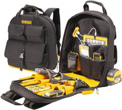 DeWALT - 23 Pocket Backpack Tool Bag - 14-1/2" Wide x 6" Deep x 19-3/4" High - Benchmark Tooling