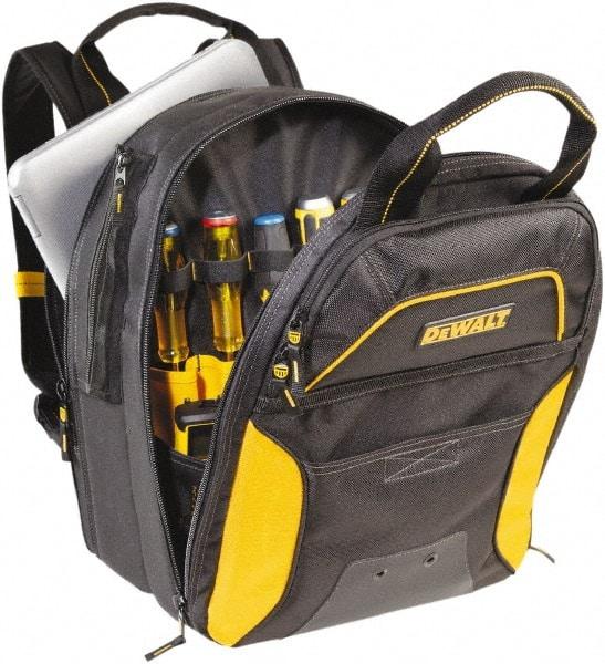 DeWALT - 33 Pocket Backpack Tool Bag - 15" Wide x 11" Deep x 21-1/2" High - Benchmark Tooling