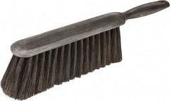 Harper Brush - 14" OAL, Horsehair & Nylon Counter Brush - 2-1/4" Bristle Length, 8" Long x 1-3/4" Wide Head, Straight Foam Handle, Black - Benchmark Tooling