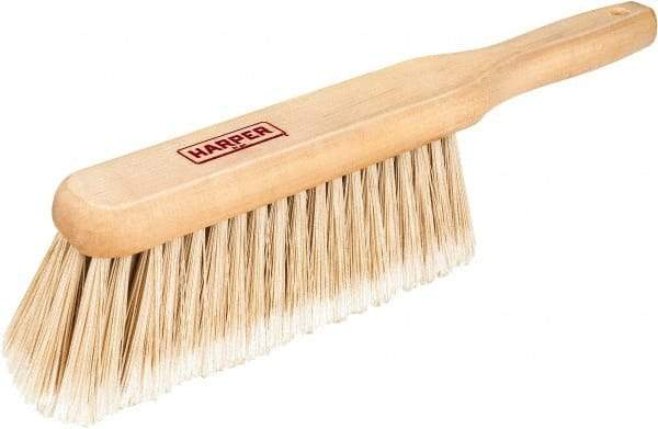 Harper Brush - 14" OAL, Synthetic Counter Brush - 2-1/4" Bristle Length, 8" Long x 1-3/4" Wide Head, Straight Wood Handle, Beige - Benchmark Tooling