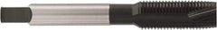 Accupro - M12x1.50, 3 Flute, Oxide Finish, Vanadium High Speed Steel Spiral Point Tap - Plug Chamfer, Right Hand Thread, 3-3/8" OAL, 1.141" Thread Length, 0.367" Shank Diam - Exact Industrial Supply