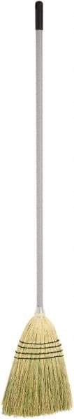 Harper Brush - 53-1/2" OAL Corn Blend Bristle Broom - 39" Long Metal Handle, 14-1/2" Bristle Length, 10" Wide - Benchmark Tooling