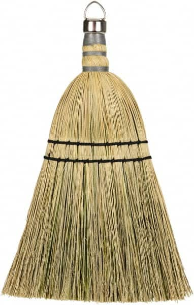 Harper Brush - 12" OAL Corn Blend Bristle Whisk Broom - 10" Bristle Length, 8" Wide - Benchmark Tooling