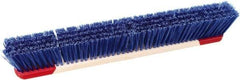 Harper Brush - 24" Rough Surface Synthetic Push Broom - 3" Bristle Length, Wood Block, Bolt-On Handle Connection, Handle Included - Benchmark Tooling