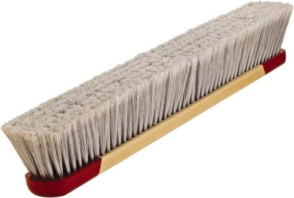 Harper Brush - 24" Smooth Surface Synthetic Push Broom - 3" Bristle Length, Plastic Block, Bolt-On Handle Connection, Handle Included - Benchmark Tooling