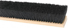 Harper Brush - 36" Medium Duty Tampico Push Broom - 3" Bristle Length, Wood Block, Threaded Handle Connection, Handle Sold Separately - Benchmark Tooling