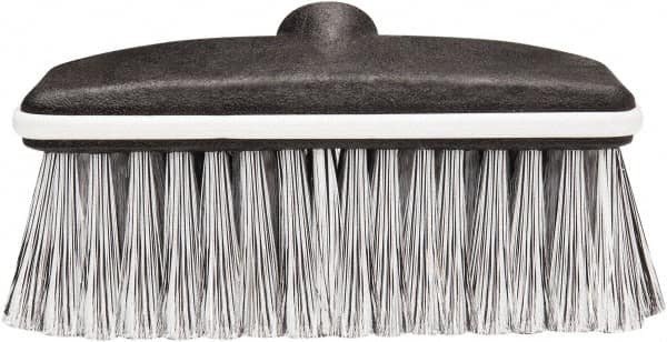 Harper Brush - 8" OAL, Vehicle Wash Brush - Black Flagged Plastic Bristles, 2-1/4" Trim Length - Benchmark Tooling