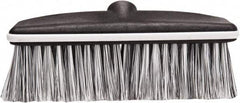 Harper Brush - 10" OAL, Vehicle Wash Brush Head - Black Flagged Plastic Bristles, 22-1/4" Trim Length, No Handle - Benchmark Tooling