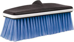 Harper Brush - 10" OAL, Vehicle Wash Brush - Black & Blue, Polyester Bristles, 2-1/4" Trim Length - Benchmark Tooling