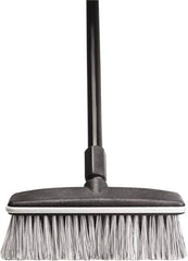 Harper Brush - 10" OAL, Vehicle Wash Brush - Black Flagged Plastic Bristles, 22-1/4" Trim Length, 54" Handle - Benchmark Tooling