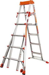Little Giant Ladder - 8 Steps, 10' High, Type IA Rating, Aluminum Step Ladder - 300 Lb Load Capacity, 32-1/2" Base Width - Benchmark Tooling