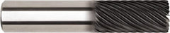 Kennametal - 1", 19 Flute, Solid Carbide, 1.524mm Corner Radius End Mill - 4" OAL, 36° Helix, 2" LOC, Right Hand Cut - Benchmark Tooling