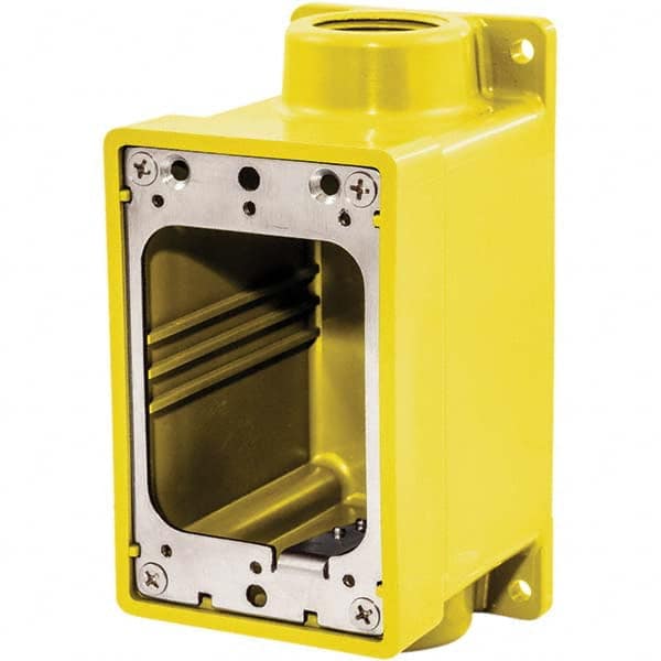 Hubbell Wiring Device-Kellems - Electrical Outlet Boxes & Switch Boxes Enclosure Type: Device Box Enclosure Shape: Rectangle - Benchmark Tooling