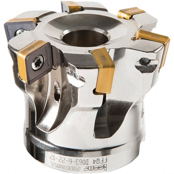 Iscar - Indexable High-Feed Face Mills Cutting Diameter (Decimal Inch): 1.636 Cutting Diameter (mm): 41.6 - Benchmark Tooling