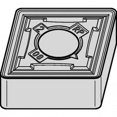 Kennametal - CNMG544 RP Grade KCPK05 Carbide Turning Insert - Al2O3 Finish, 80° Diamond, 5/8" Inscr Circle, 1/4" Thick, 1/16" Corner Radius - Benchmark Tooling