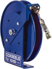 CoxReels - 5/32 Inch x 100 Ft. Stranded Cable Grounding Reel - Hand Crank Reel, Galvanized Steel Cable - Benchmark Tooling