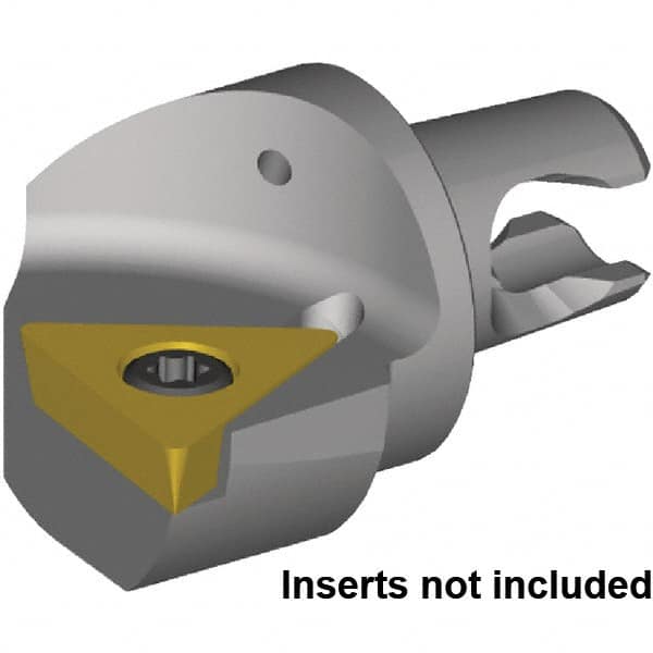 Kennametal - Right Hand Cut, 25mm Min Bore Diam, Size KM2016 Steel Modular Boring Cutting Unit Head - 20mm Max Bore Depth, Through Coolant, Compatible with TP..16T308, TP..3252 - Benchmark Tooling