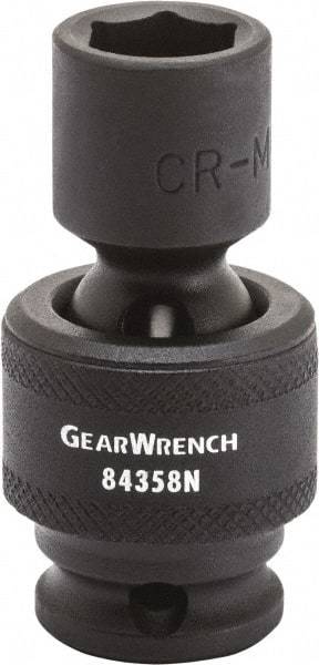 GearWrench - 1/2" Drive 17mm Standard Universal Impact Socket - 6 Points - Benchmark Tooling