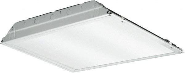 Lithonia Lighting - 0 Lamps, 39.6 Watts, 3,883 Lumens, 2' x 2', LED Lamp Troffer - 120/277 Volt, Dimmable, Acrylic Diffuser, Steel Troffer - Benchmark Tooling