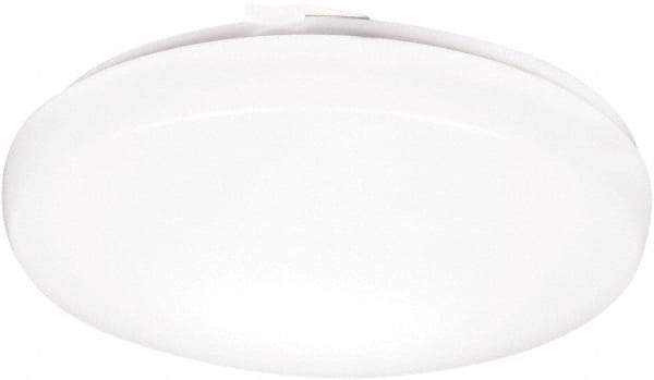 Lithonia Lighting - 16 Watt, 1,100 Lumen, Stem Mounted, LED Lamp Wraparound Light Fixture - 121 Volt, White - Benchmark Tooling